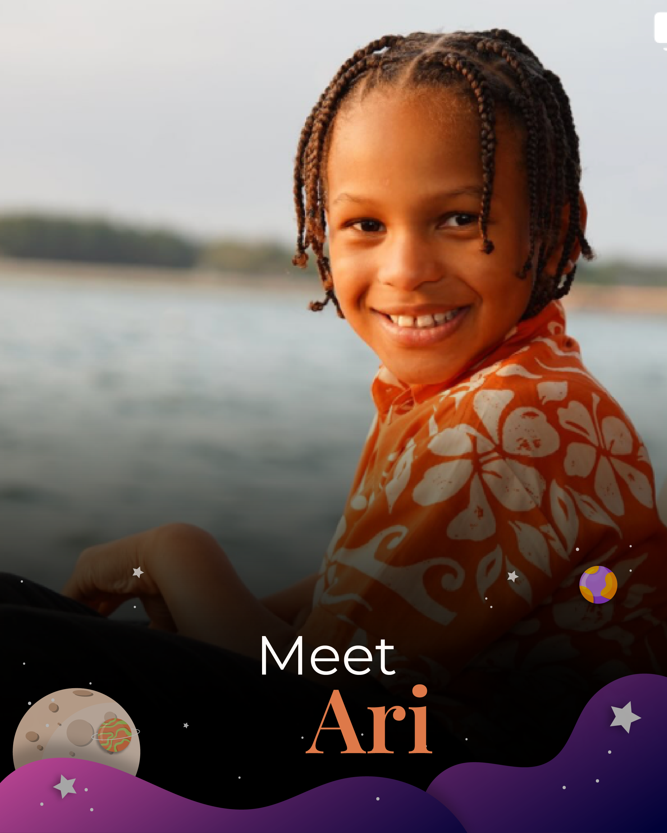Meet Ari, a child assisted by Parker Project
